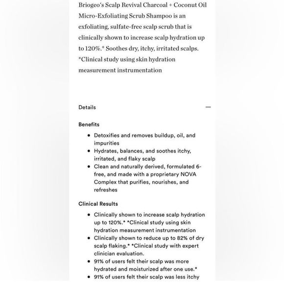 $7 🌙 Briogeo Scalp Revival Micro Exfoliating Shampoo NEW‎ - Picture 10 of 10